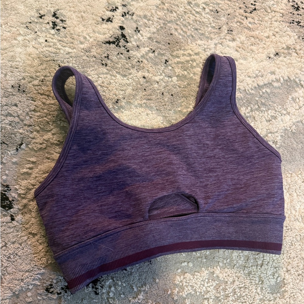 BuffBunny Heathered Purple BBL Sports Bra size S